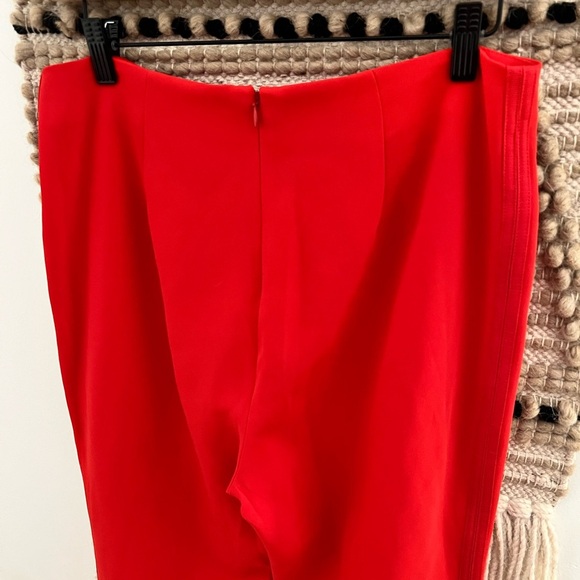 Cinq à Sept Vibrant Orange Straight Leg Pants - Picture 9 of 14